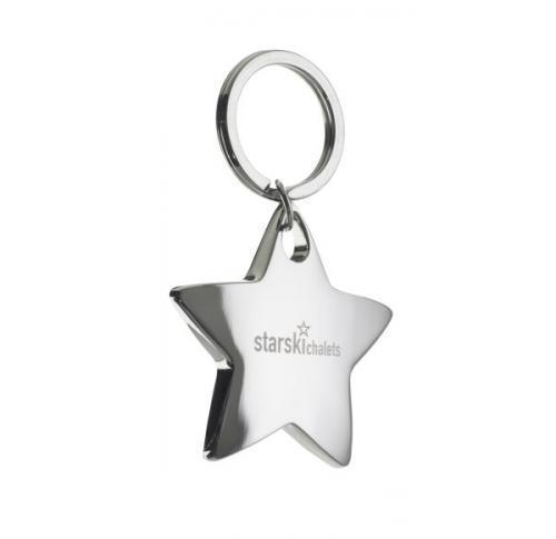 STAR METAL KEYRING